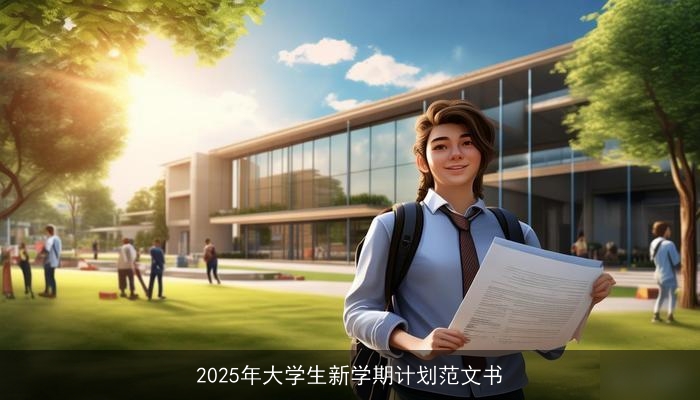 2025年大学生新学期计划范文书