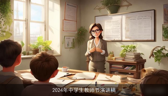 2024年中学生教师节演讲稿