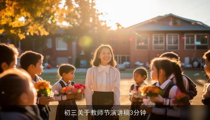 初三关于教师节演讲稿3分钟