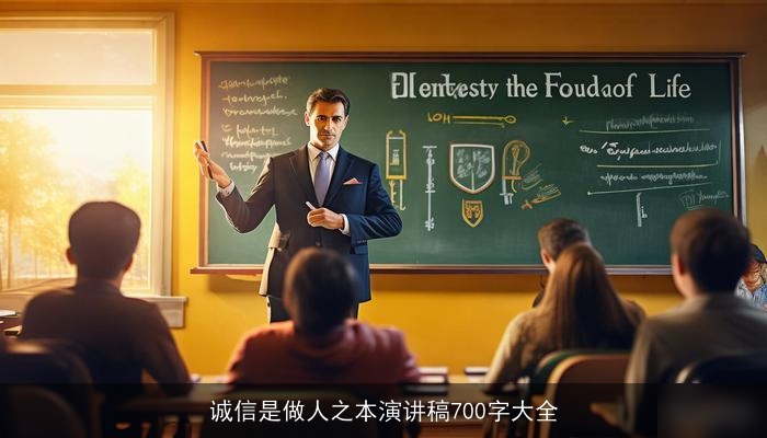 诚信是做人之本演讲稿700字大全