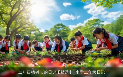 二年级植树节的日记【精选】_小学二年级日记