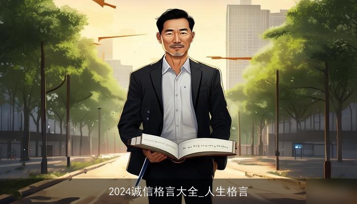 2024诚信格言大全_人生格言