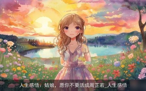 人生感悟：姑娘，愿你不要活成周芷若_人生感悟