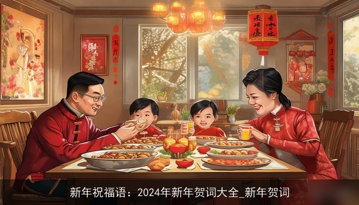 新年祝福语：2024年新年贺词大全_新年贺词