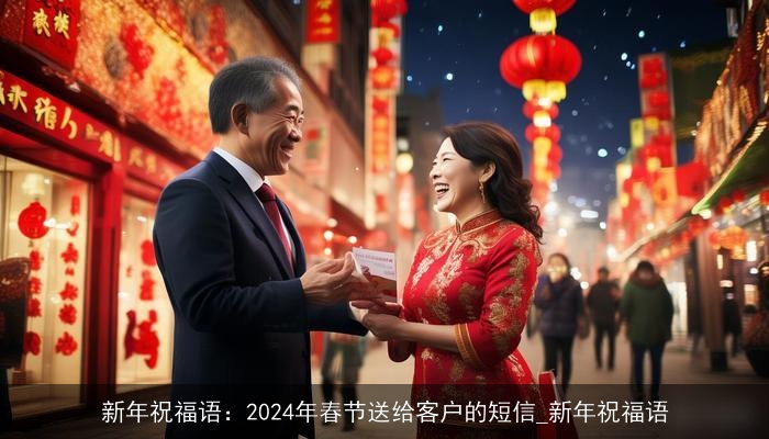 新年祝福语：2024年春节送给客户的短信_新年祝福语