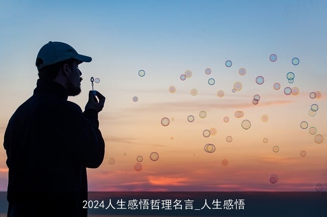 2024人生感悟哲理名言_人生感悟