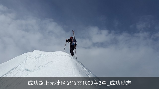 成功路上无捷径记叙文1000字3篇_成功励志