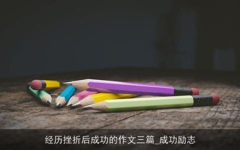 经历挫折后成功的作文三篇_成功励志