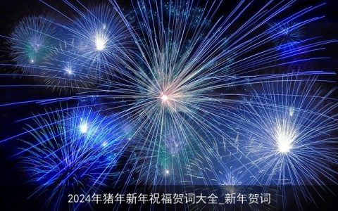 2024年猪年新年祝福贺词大全_新年贺词