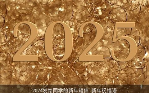 2024发给同学的新年短信_新年祝福语