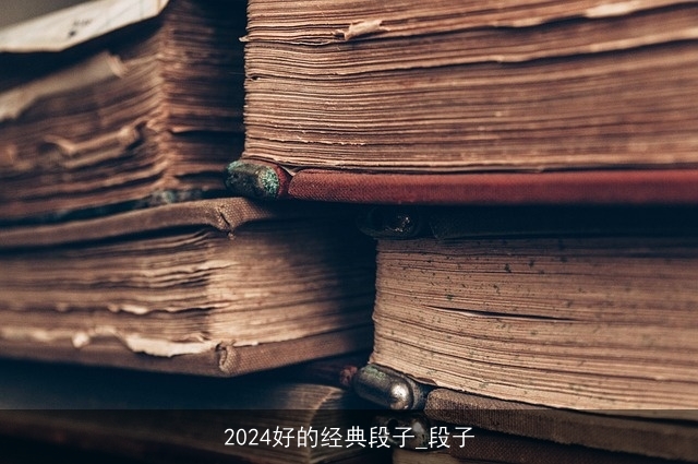 2024好的经典段子_段子