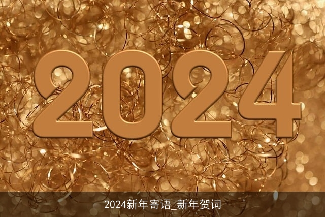 2024新年寄语_新年贺词