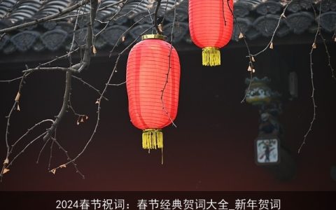 2024春节祝词：春节经典贺词大全_新年贺词