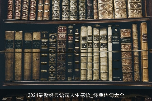 2024最新经典语句人生感悟_经典语句大全