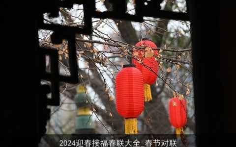 2024迎春接福春联大全_春节对联