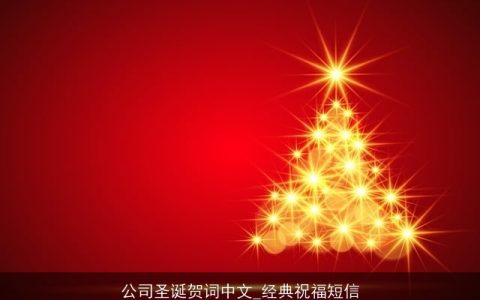 公司圣诞贺词中文_经典祝福短信