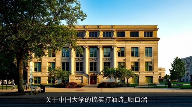 关于中国大学的搞笑打油诗_顺口溜