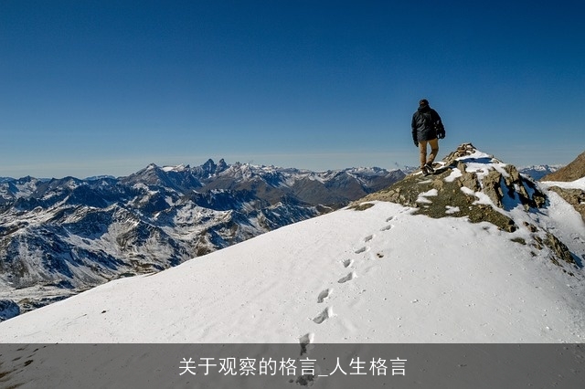 关于观察的格言_人生格言