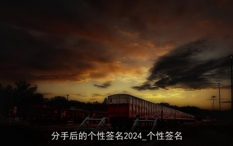 分手后的个性签名2024_个性签名