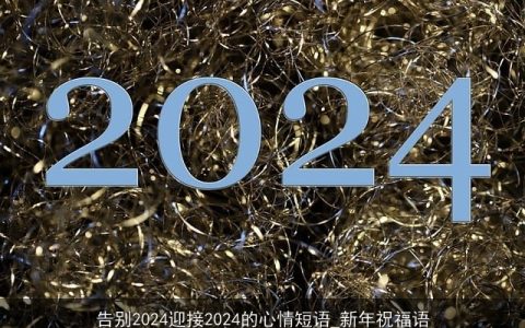 告别2024迎接2024的心情短语_新年祝福语