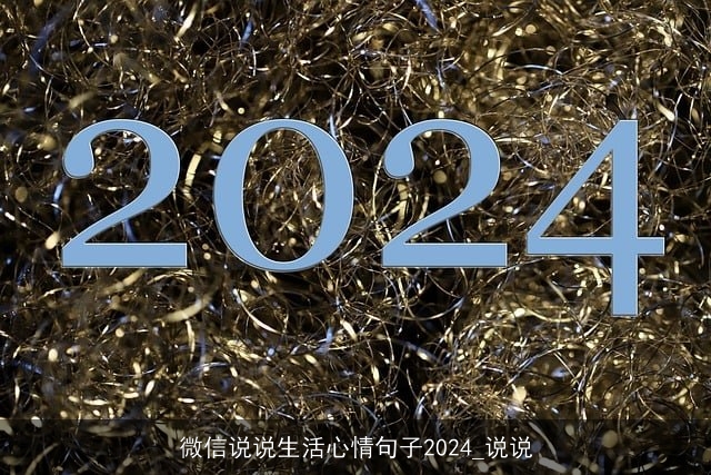 微信说说生活心情句子2024_说说