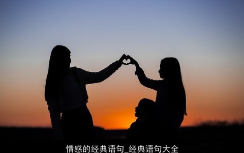 情感的经典语句_经典语句大全