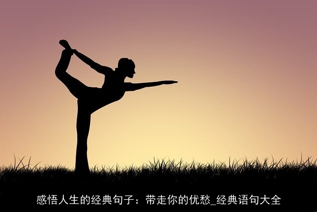 感悟人生的经典句子：带走你的优愁_经典语句大全