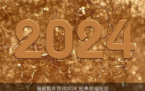 报纸新年贺词2024_经典祝福短信