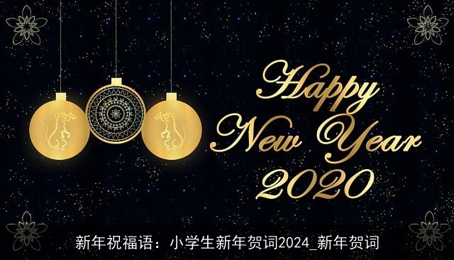 新年祝福语：小学生新年贺词2024_新年贺词