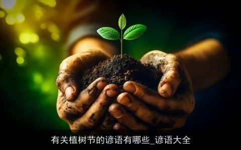 有关植树节的谚语有哪些_谚语大全