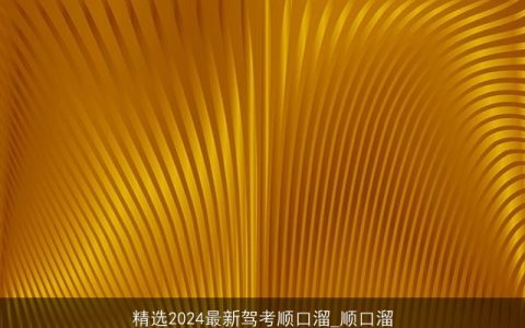 精选2024最新驾考顺口溜_顺口溜