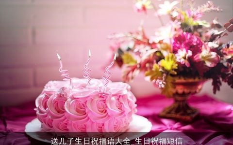 送儿子生日祝福语大全_生日祝福短信