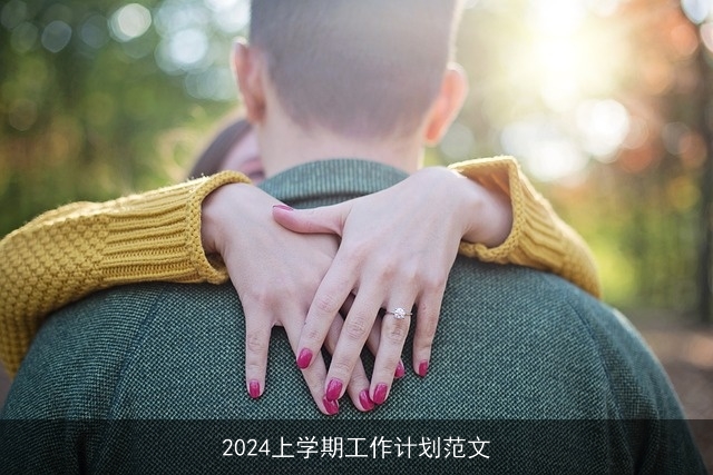 2024上学期工作计划范文