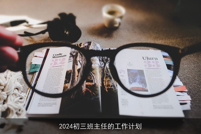 2024初三班主任的工作计划