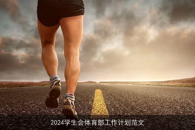 2024学生会体育部工作计划范文