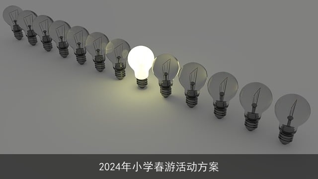 2024年小学春游活动方案