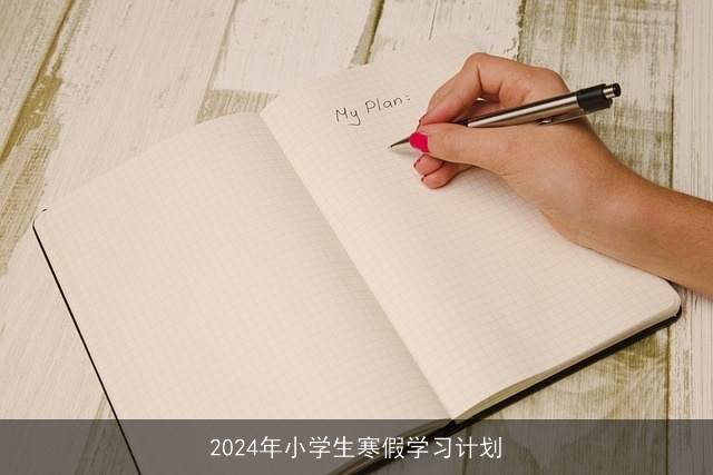 2024年小学生寒假学习计划