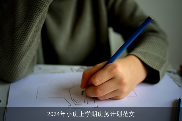 2024年小班上学期班务计划范文