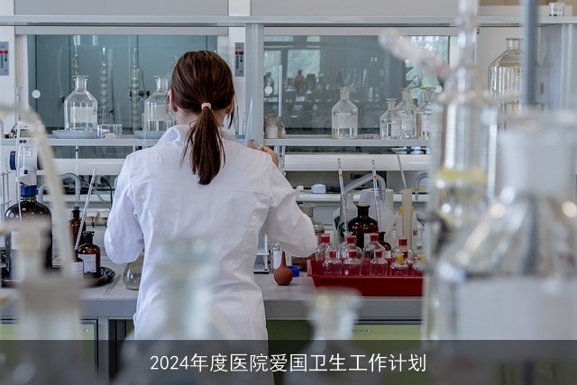 2024年度医院爱国卫生工作计划