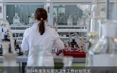 2024年度医院爱国卫生工作计划范文