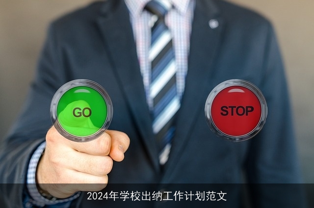 2024年学校出纳工作计划范文