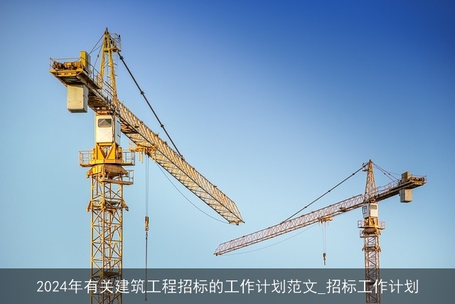 2024年有关建筑工程招标的工作计划范文_招标工作计划