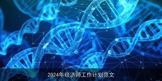 2024年经济师工作计划范文