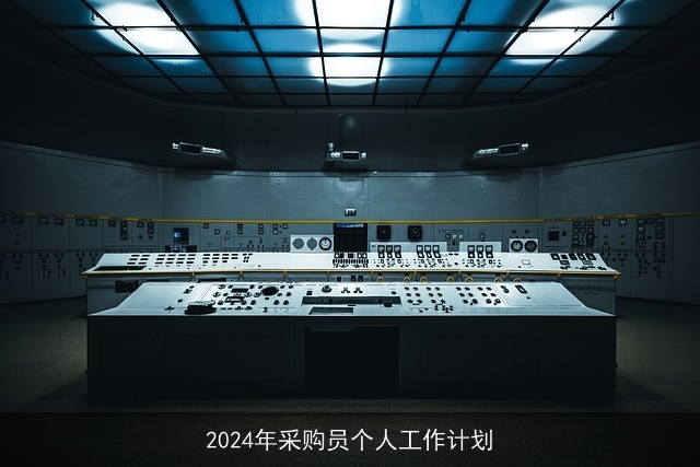 2024年采购员个人工作计划