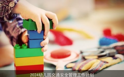 2024幼儿园交通安全管理工作计划