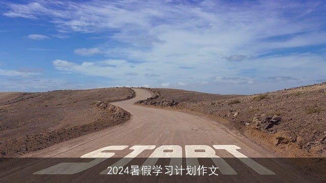 2024暑假学习计划作文