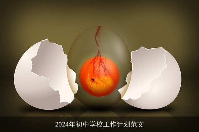 2024年初中学校工作计划范文