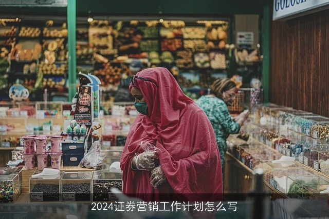 2024证券营销工作计划怎么写