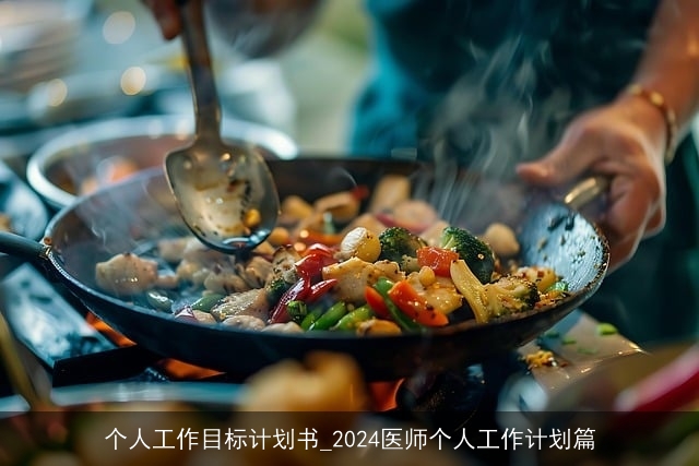 个人工作目标计划书_2024医师个人工作计划篇