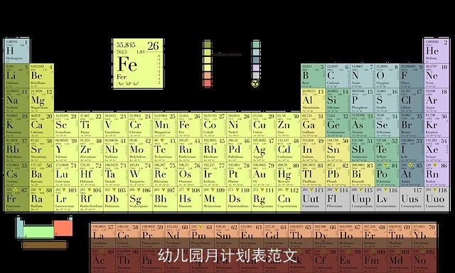 幼儿园月计划表范文